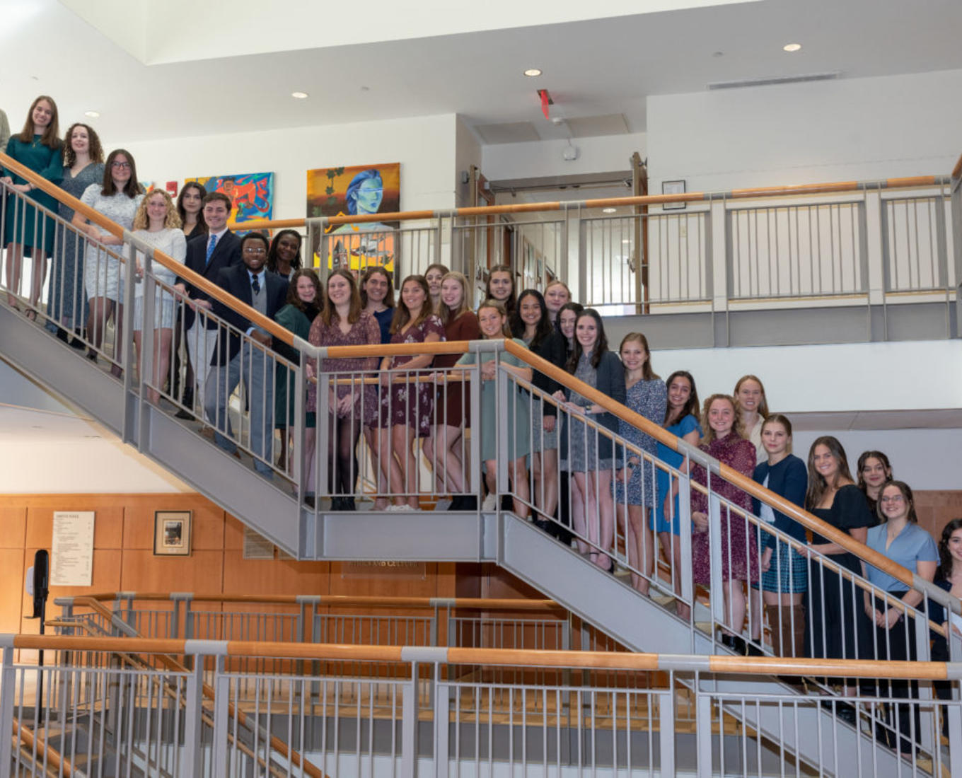 2022 Alpha Sigma Nu student honorees. Photo by Louie Despres