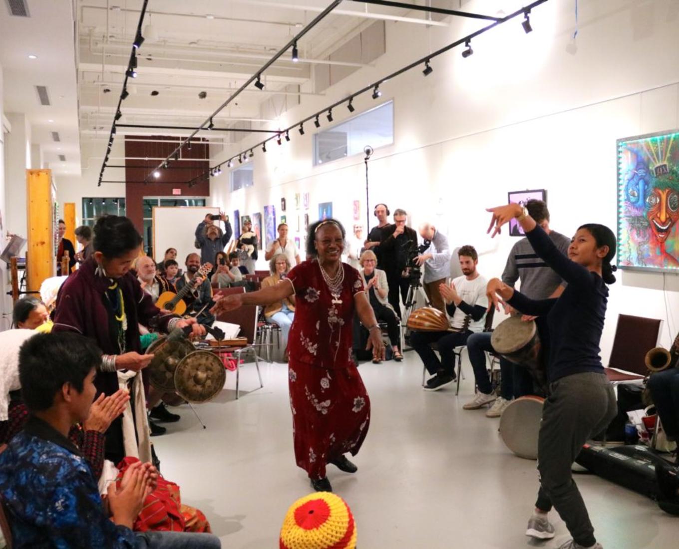 Fall 2018 Arts Transcending Borders event at the JMAC PopUp space in Worcester