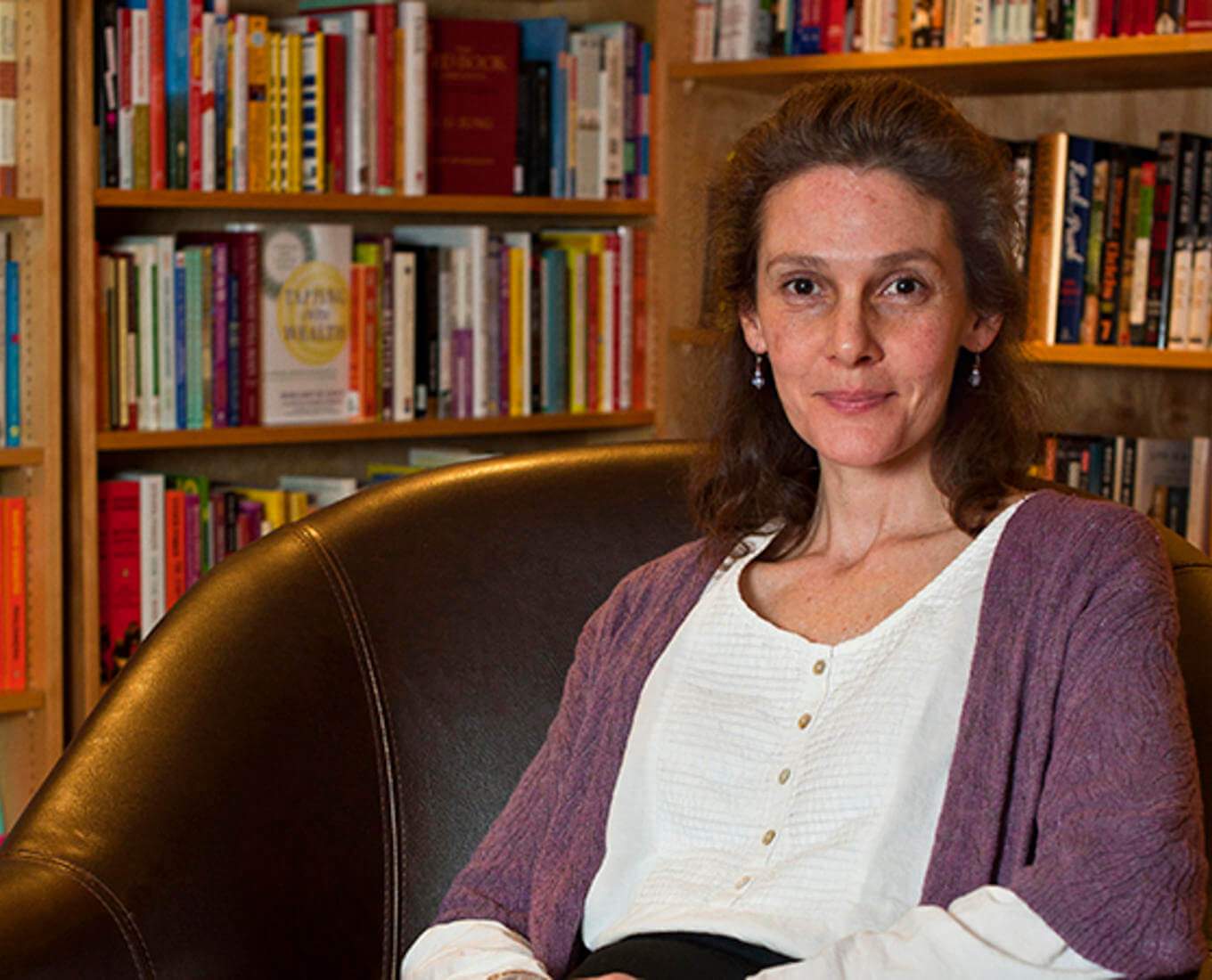 Leah Hager Cohen, professor of English and the James N. and Sarah L. O'Reilly Barrett Professor in Creative Writing. Photo by Louis Despres