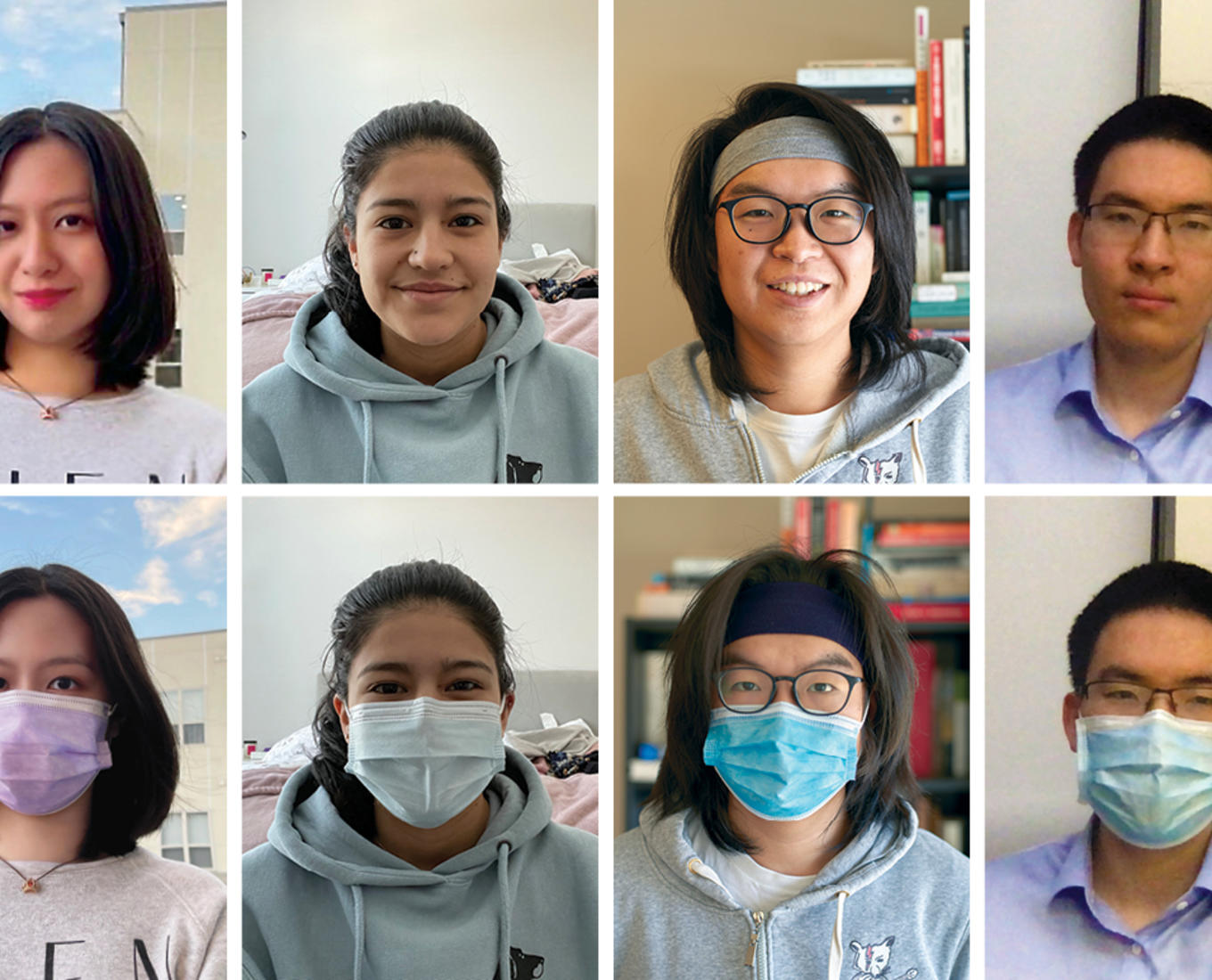 From left to right: Xinmeng (Brenda) Duan ’22, Claudia Davila ’20, Zicong (Chris) Li ’21 and Jinze Mi ’23.