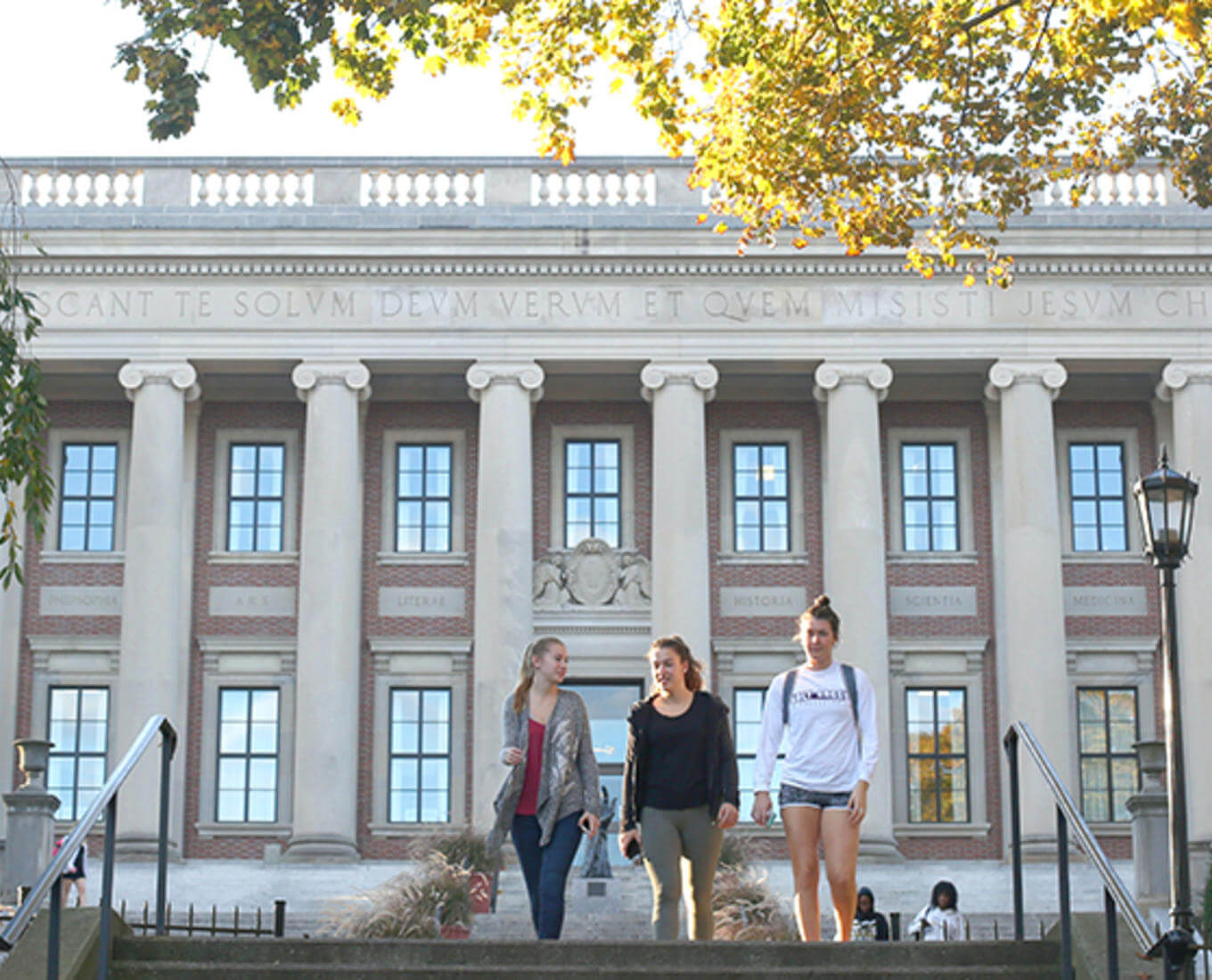 Scenic photo of the Holy Cross campus. Photo by Tom Rettig