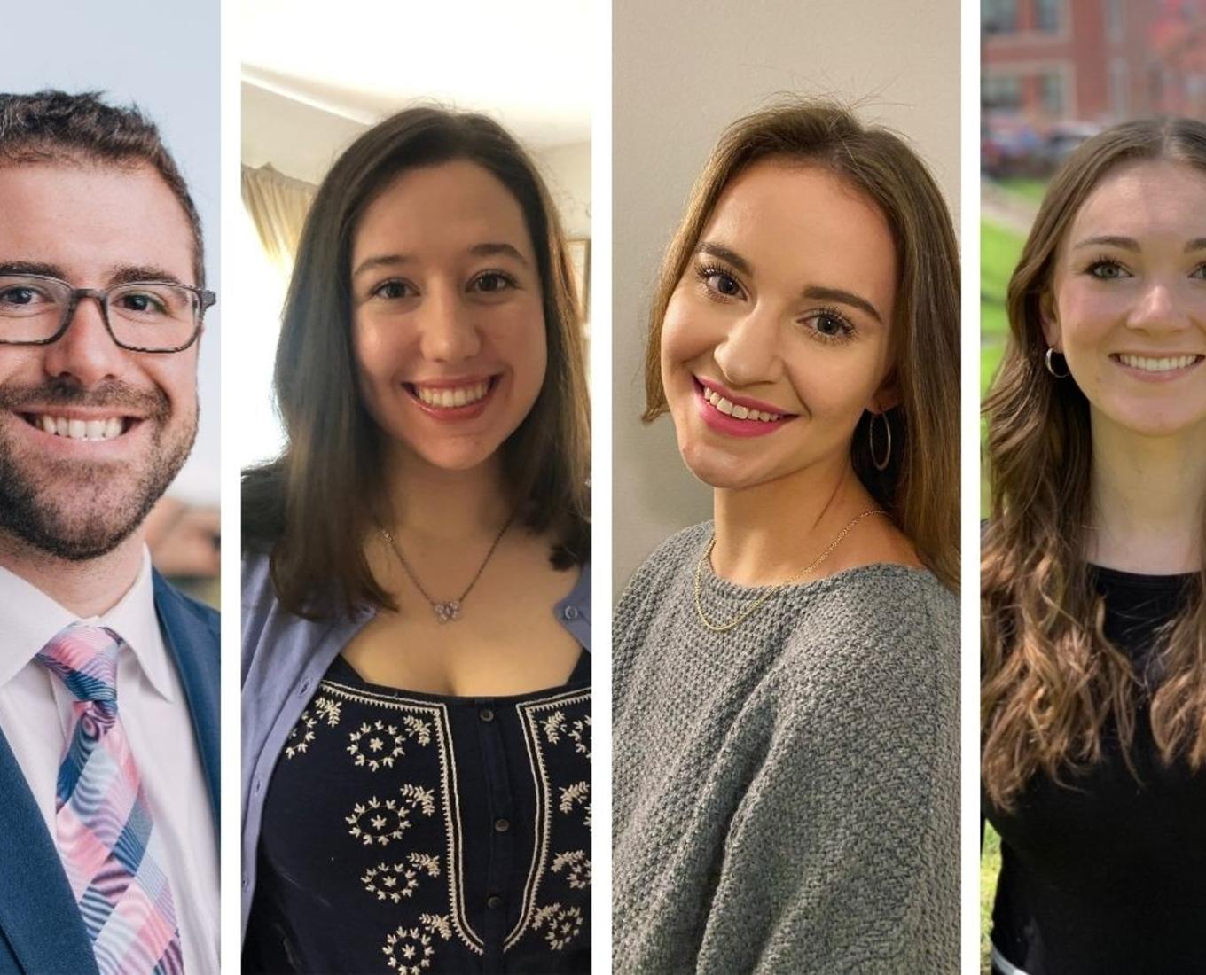 From left to right: Jeff Reppucci ‘14, Madeleine Fontenay ‘21, Helen Conroy ‘21 and Emily Cook ‘21
