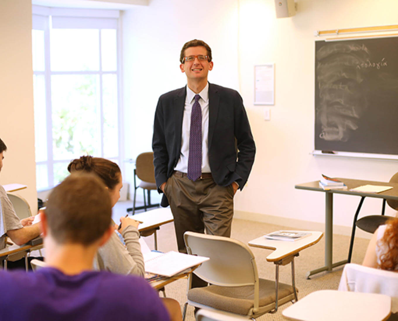 Tim Joseph, associate professor of classics. Photo by Tom Rettig