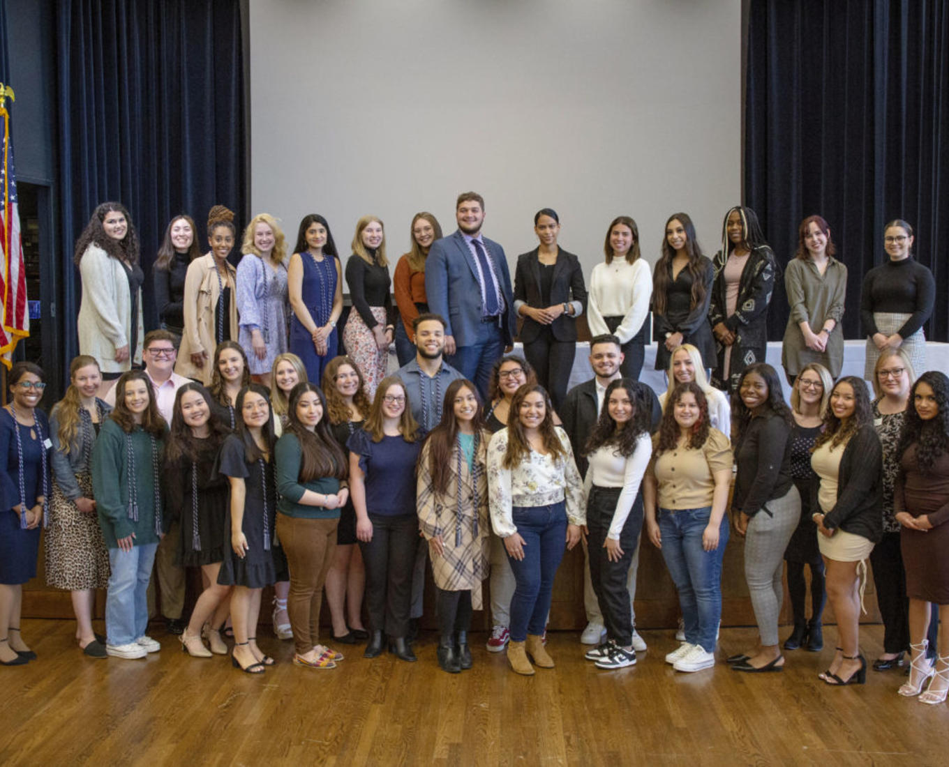 2022 Tri-Alpha student honorees. Photo by John Buckingham