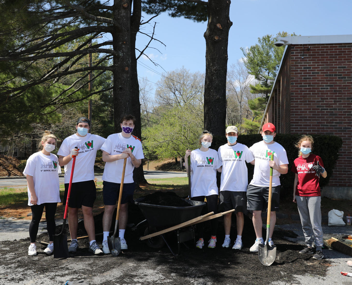 Holy Cross students at Working for Worcester