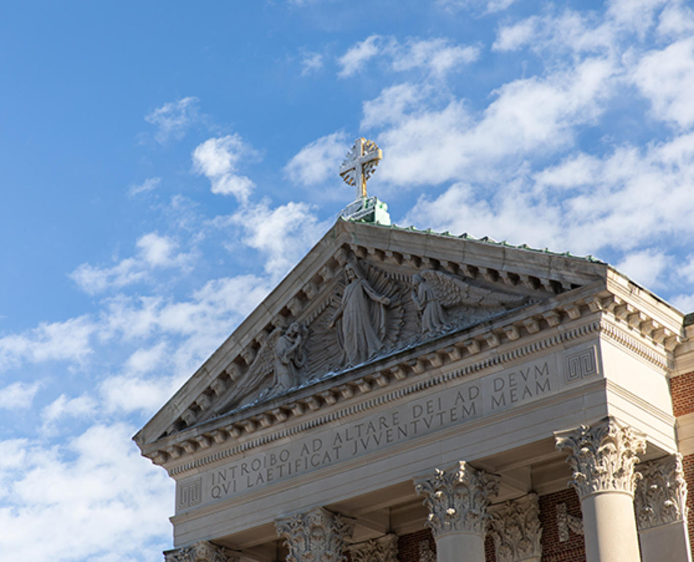 St. Joseph Chapel on a sunny day. Photo by Avanell Brock