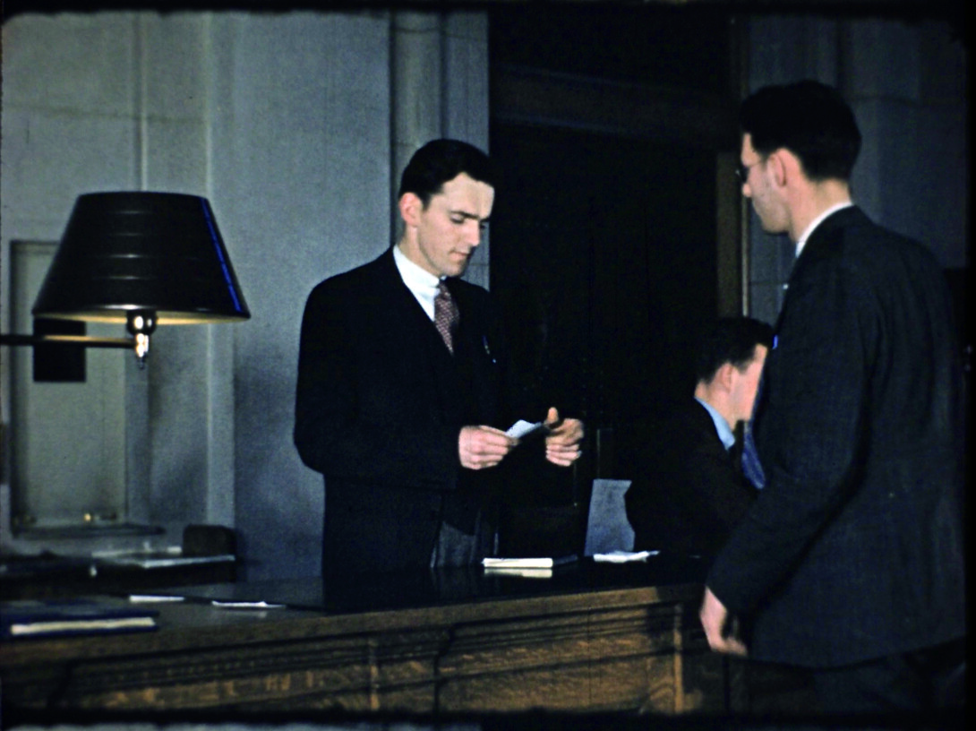 Old photo of library page