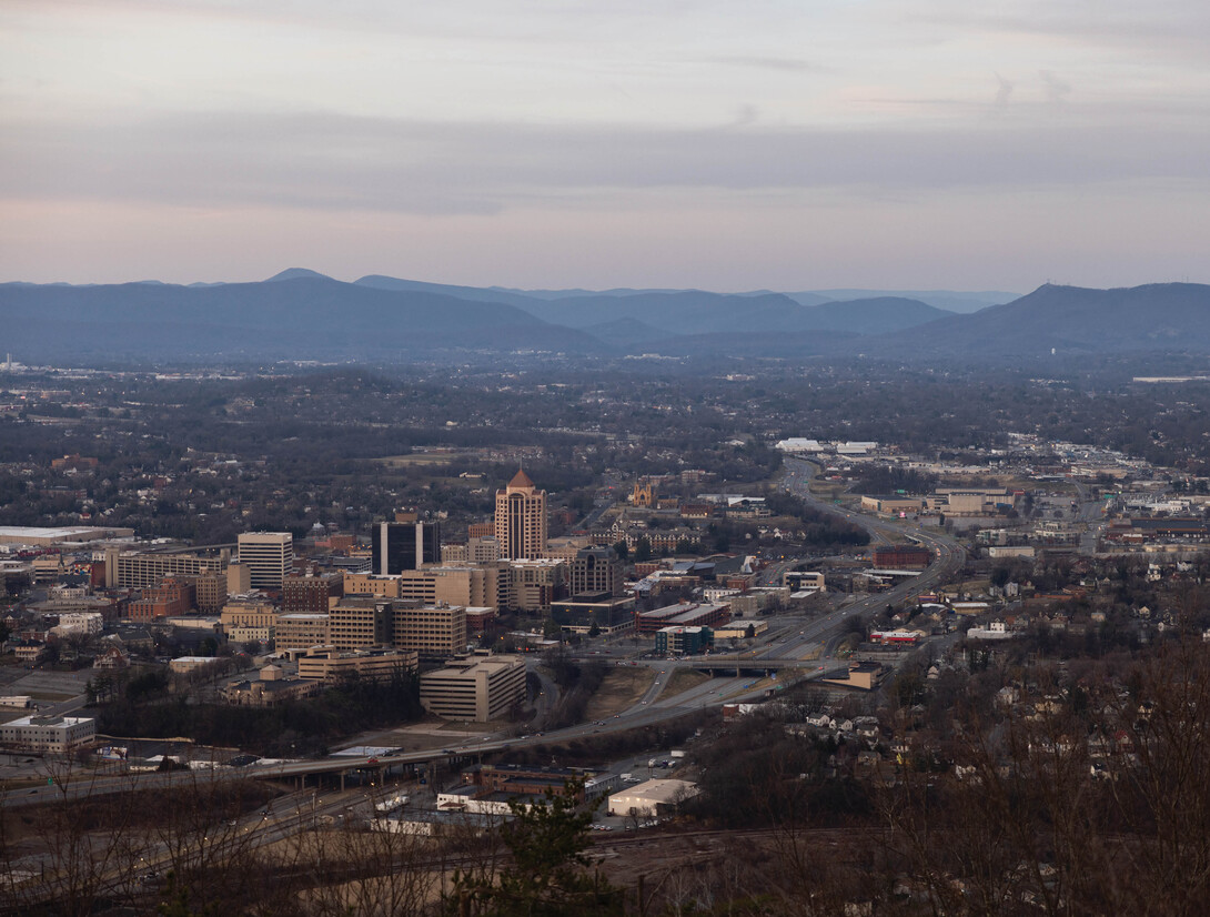 Aerial view of Roanoke